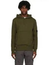 Logo Patch Drawstring Hoodie Green - CP COMPANY - BALAAN 2