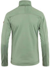 Women's Abisko Lite Fleece Half Zip Misty Green - FJALL RAVEN - BALAAN 3