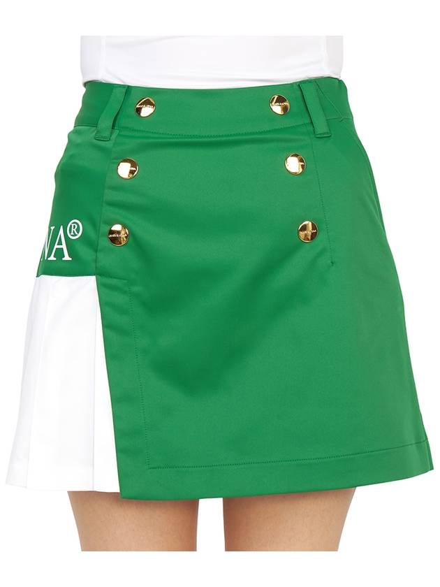 Golf Allure Asymmetry MLW 3A AE05 GREEN Women s Mini Skirt - MARK & LONA - BALAAN 7