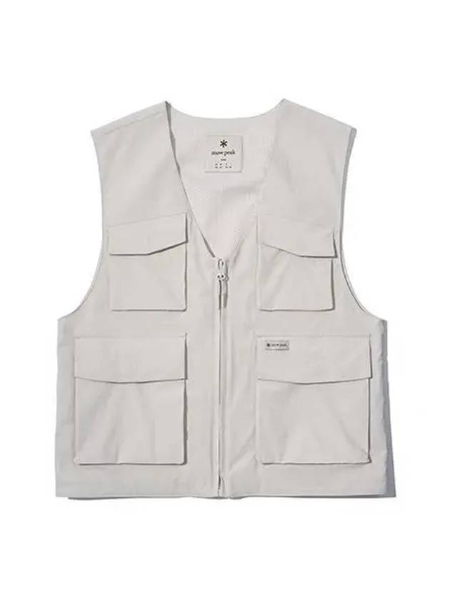 Women s Utility Vest Light Beige S22MWTVE26 - SNOW PEAK - BALAAN 1