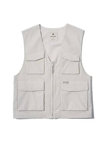 Women s Utility Vest Light Beige S22MWTVE26 - SNOW PEAK - BALAAN 1