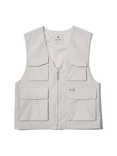 Women s Utility Vest Light Beige S22MWTVE26 - SNOW PEAK - BALAAN 1