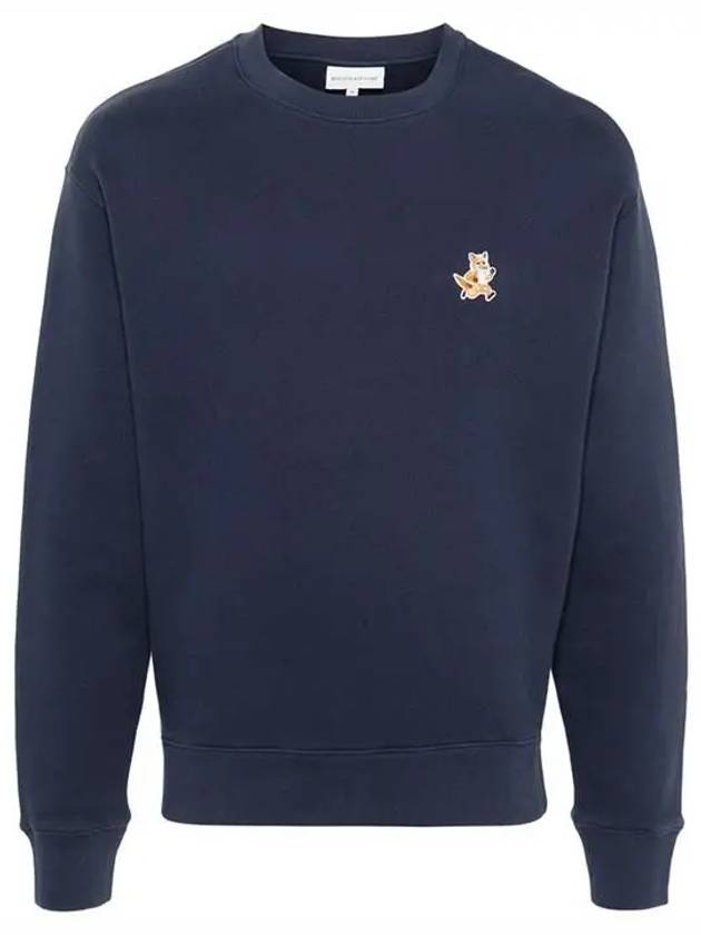 Fox Cotton Sweatshirt Navy - MAISON KITSUNE - BALAAN 2