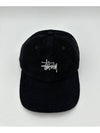 Graffiti Corduroy Low Pro Ball Cap Black - STUSSY - BALAAN 8