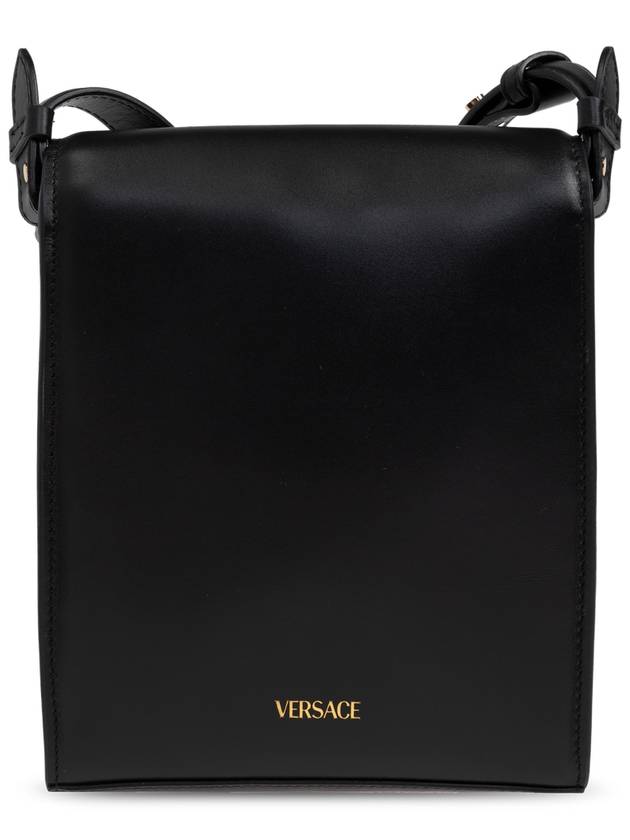 Versace Leather Shoulder Bag, Men's, Black - VERSACE - BALAAN 3