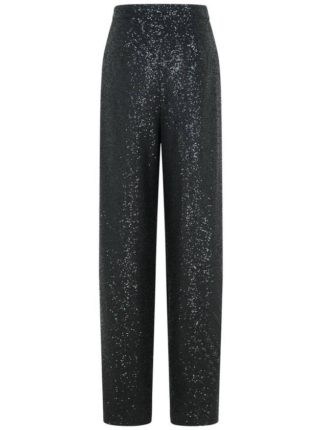 Max Mara 'Navigli' Black Viscose Blend Pants - MAX MARA - BALAAN 3