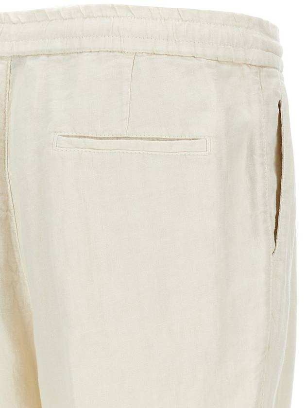 Brunello Cucinelli Linen Trousers - BRUNELLO CUCINELLI - BALAAN 4