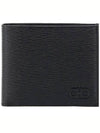 Gancini Half Wallet Black - SALVATORE FERRAGAMO - BALAAN 3