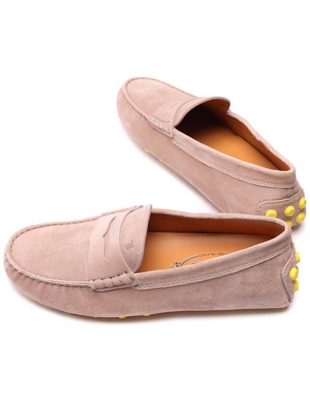 Gommino Bubble Suede Driving Shoes Beige - TOD'S - BALAAN 7