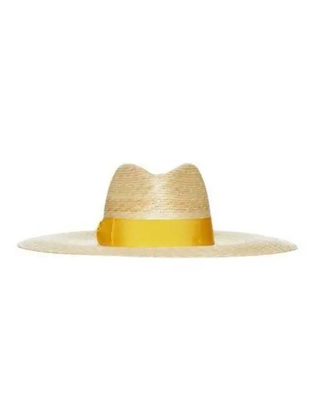 Borsalino Women s Sophie Straw Bow Band Hat Yellow 232179 - BORSALINO - BALAAN 1