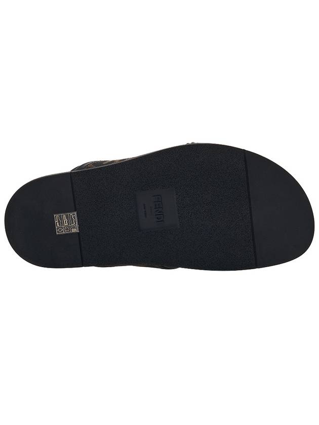 FF Logo Slipper Brown - FENDI - BALAAN 6