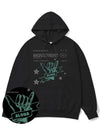 Aloha Jade Green Overfit Hoodie Black - MONSTER REPUBLIC - BALAAN 4