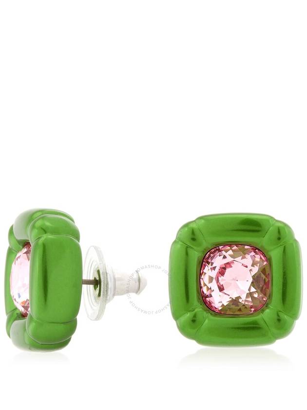 Dulcis Stud Earrings Green - SWAROVSKI - BALAAN 4