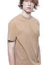 Men s TSHT BE Tension Span Short Sleeve T Shirt Beige - CHANCE'S NOI - BALAAN 8