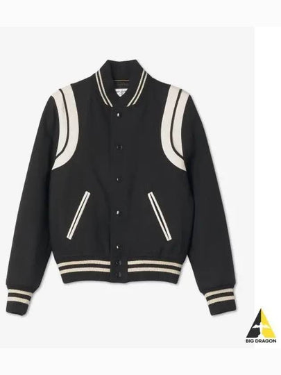 Teddy Jacket In Wool Black - SAINT LAURENT - BALAAN 2