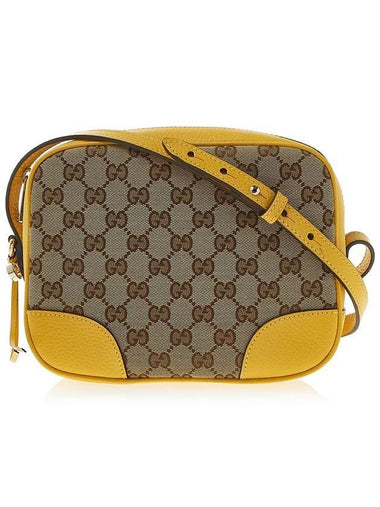 GG Signature Canvas Cross Bag Brown Yellow - GUCCI - BALAAN 1