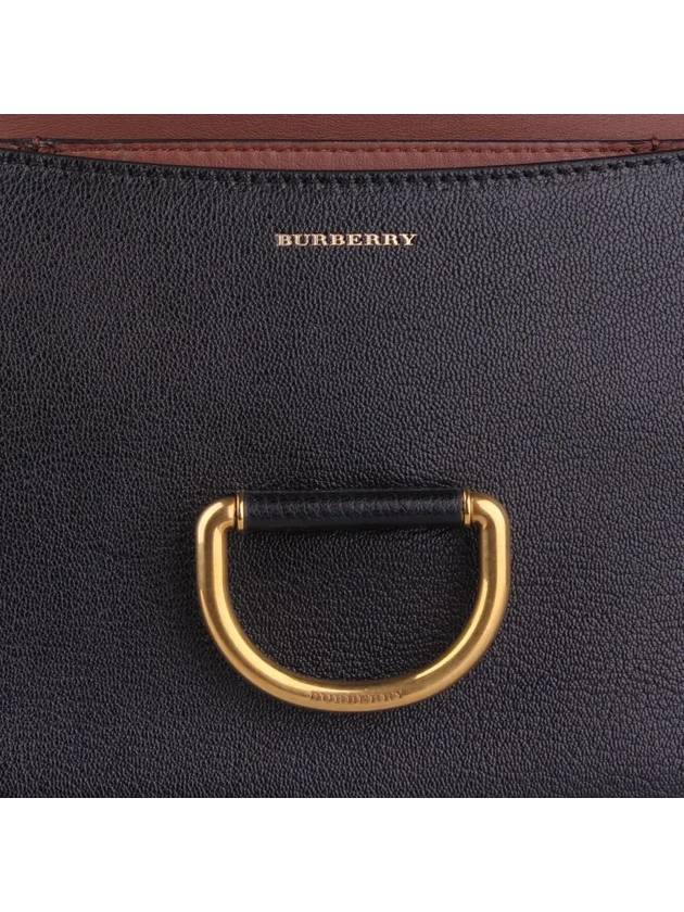 Small Vintage Check D-ring Bag Black Beige - BURBERRY - BALAAN 3