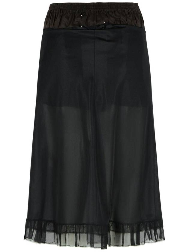 Maison Margiela Black Polyester Skirt - MAISON MARGIELA - BALAAN 3