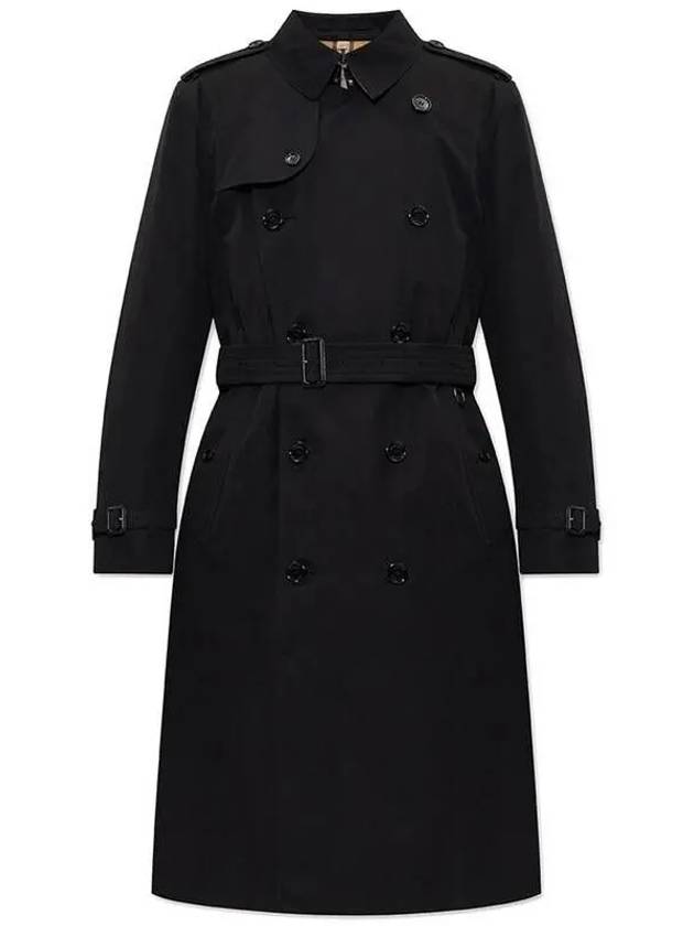 Kensington Heritage Long Trench Coat Black - BURBERRY - BALAAN 2