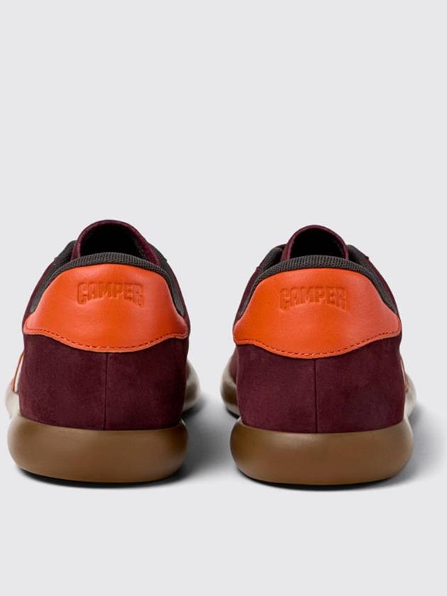 Pelotas Soller Nubuck Leather Low Top Sneakers Burgundy - CAMPER - BALAAN 4