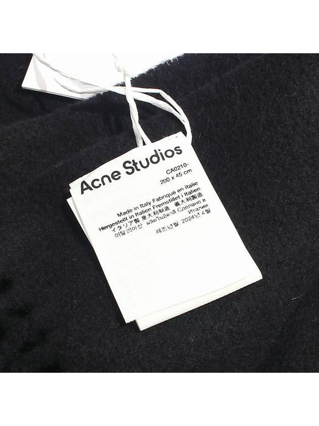 Wool Fringe Scarf Black - ACNE STUDIOS - BALAAN 5