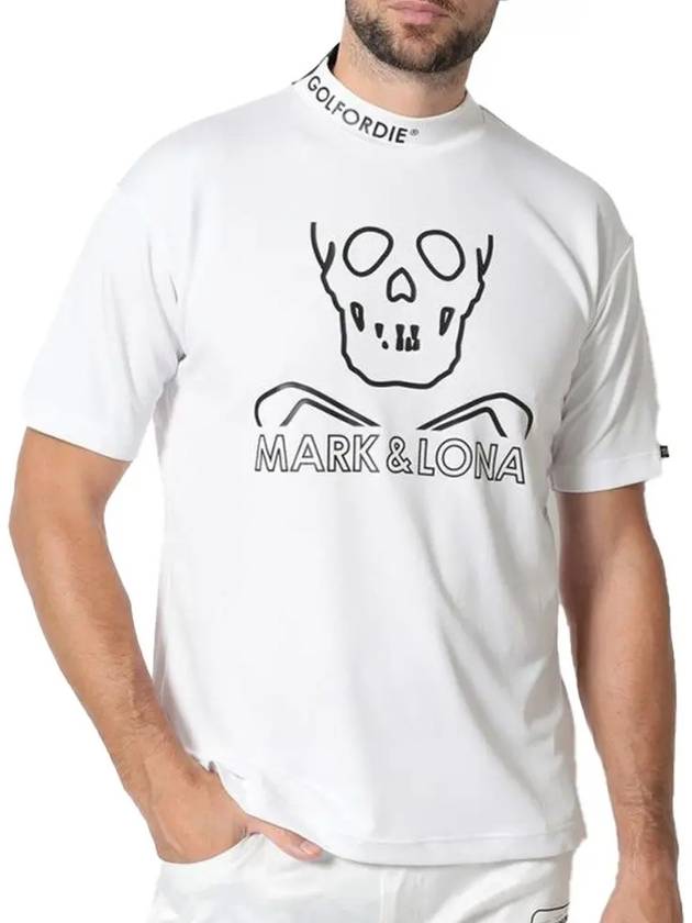 Men s Fave Mock Neck Tee White MLM 4A AA02 - MARK & LONA - BALAAN 3