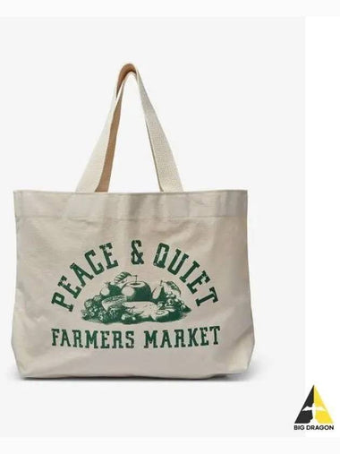 MUSEUM OF PEACE QUIET Farmers Market Print Tote Bag Natural MOPQSS2327NATURAL - MUSEUM OF PEACE & QUIET - BALAAN 1