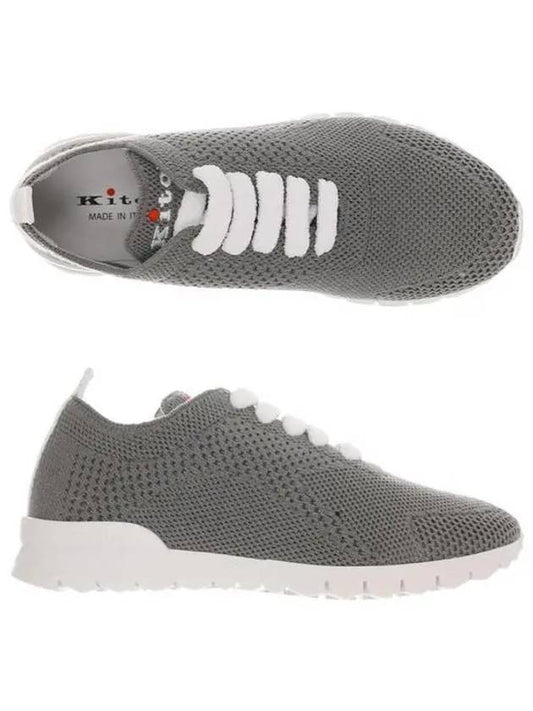 Women's Cashmere Low Top Sneakers Grey - KITON - BALAAN 2