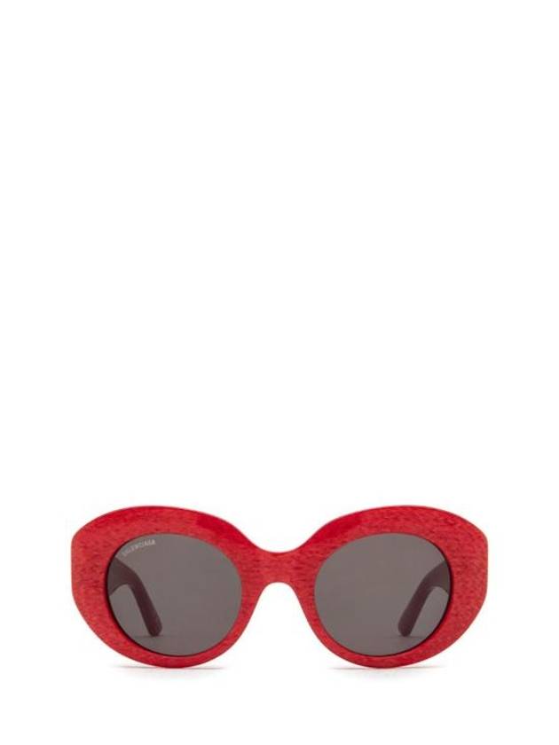 Eyewear Oval Frame Sunglasses Red - BALENCIAGA - BALAAN 1