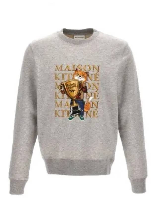 Fox Champion Regular Sweatshirt Grey - MAISON KITSUNE - BALAAN 2