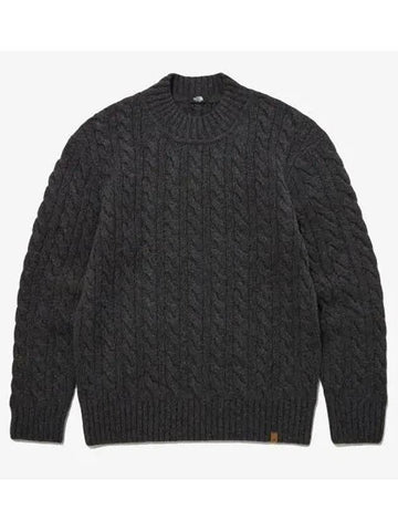 The North Face NT7AP50C Merino Wool Cable Sweater - THE NORTH FACE - BALAAN 1