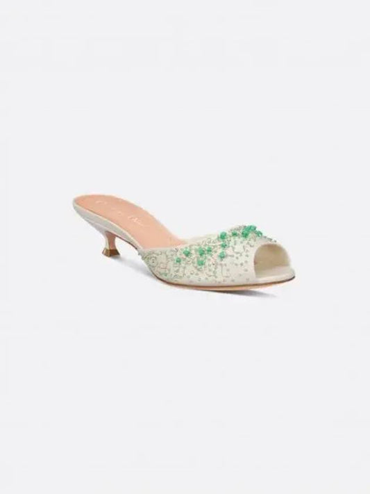 Dioriviera D Dream Lambskin Mule Heel White - DIOR - BALAAN 2