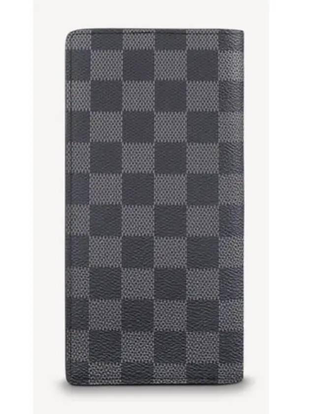 Brazza Damier Canvas Long Wallet Graphite - LOUIS VUITTON - BALAAN 2