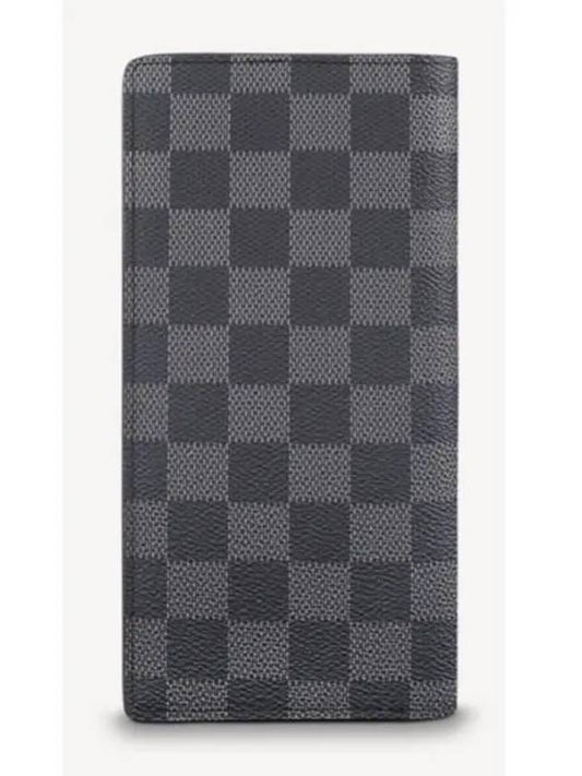 Brazza Damier Canvas Long Wallet Graphite - LOUIS VUITTON - BALAAN 2