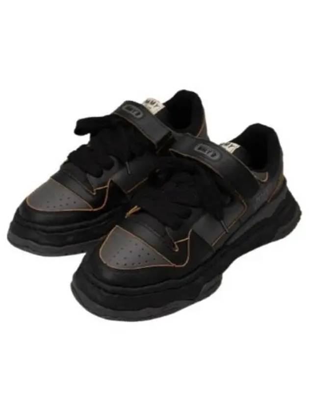 Keith OG Sole Leather Low-Top Sneakers Black Grey - MIHARA YASUHIRO - BALAAN 2