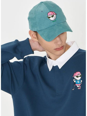 Swag Ball Corduroy Ball Cap Blue - GOXO - BALAAN 1