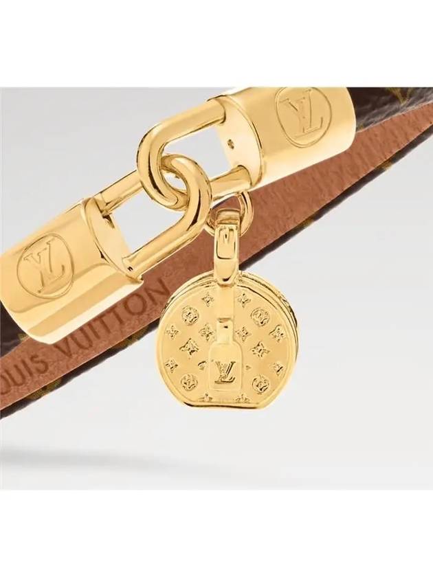 LV Tribute Charm Monogram Bracelet Gold Brown - LOUIS VUITTON - BALAAN 5