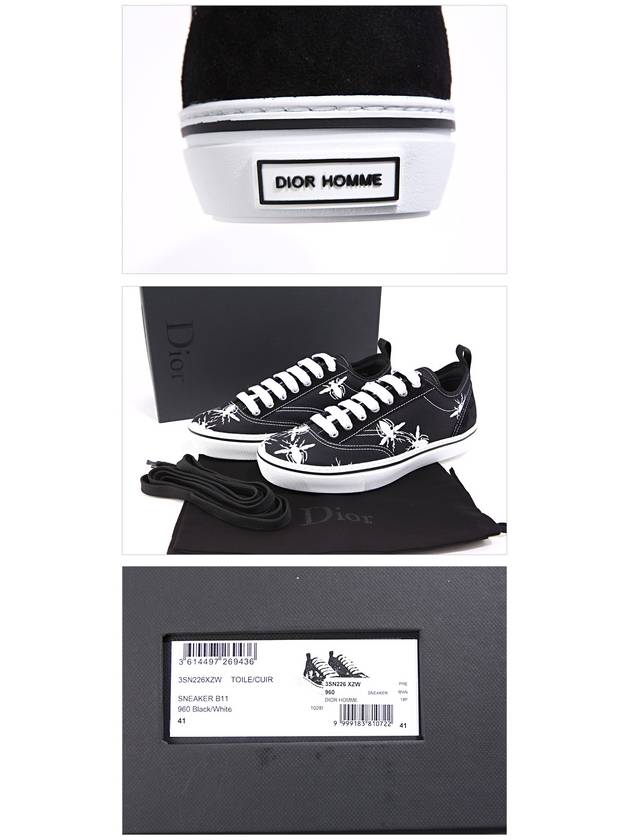 Bee Low Top Sneakers Black - DIOR - BALAAN 7