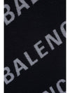 All-Over Logo Muffler Black - BALENCIAGA - BALAAN 3