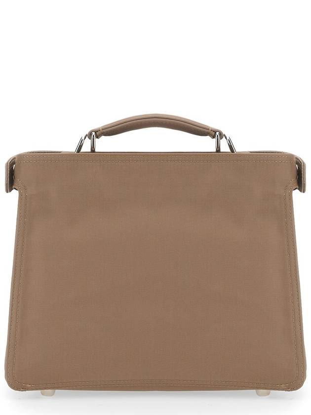 Peekaboo Nylon Shoulder Bag Beige - FENDI - BALAAN 5