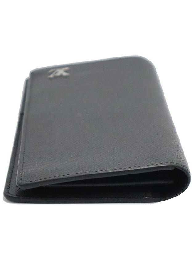 Louis Vuitton M30285 Black Taiga Leather Brazza Wallet Long - LOUIS VUITTON - BALAAN 6