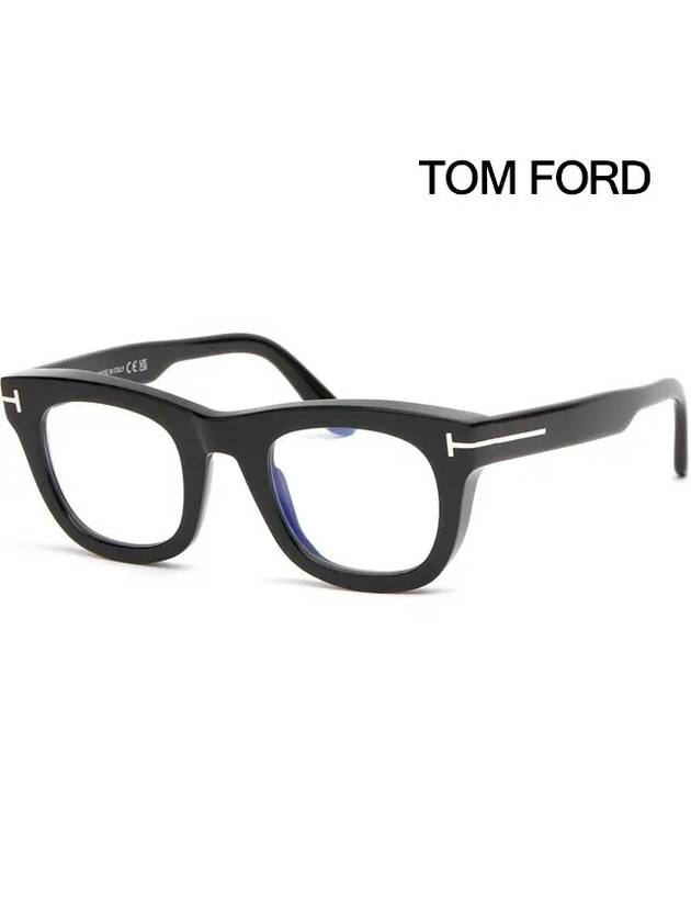 Blue light blocking glasses frame TF5872B 001 Retro fashion hornrimmed eye protection - TOM FORD - BALAAN 1