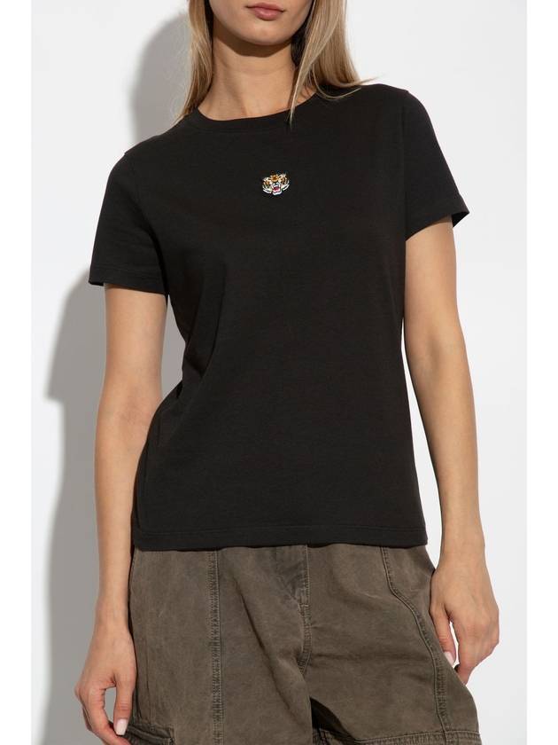 Kenzo T-shirt With Logo, Women's, Black - KENZO - BALAAN 3