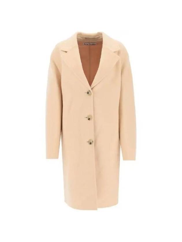 Button-Up Single Coat Beige - ACNE STUDIOS - BALAAN 2