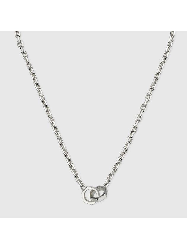 Trademark Chain Necklace Silver - GUCCI - BALAAN 4