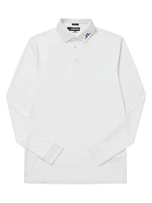 Men's Tour Tech Long Sleeve Polo Shirt White - J.LINDEBERG - BALAAN 2