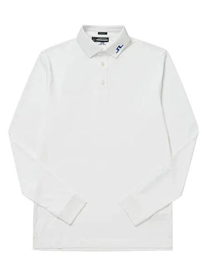 Men's Tour Tech Long Sleeve Polo Shirt White - J.LINDEBERG - BALAAN 2