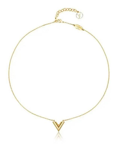 Essential V Necklace Gold - LOUIS VUITTON - BALAAN 2