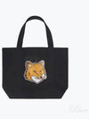 Fox Head Print Tote Bag Black - MAISON KITSUNE - BALAAN 2