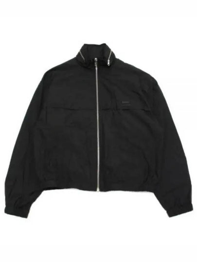 Alexandre Mattiussi Logo Print Windbreaker Black - AMI - BALAAN 2